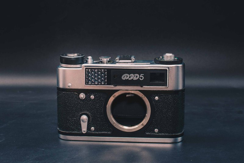 FED 5 底片相機 功能正常 M39接口 稀有測光版本 - 相机 - 其他金属 黑色