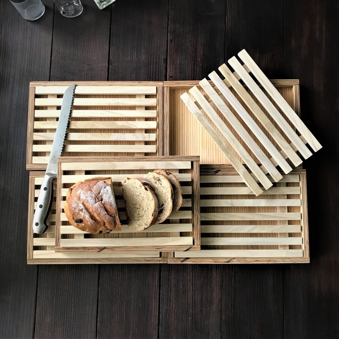 吐司面包专用双层木切板(2入优惠) - 托盘/砧板 - 木头 多色