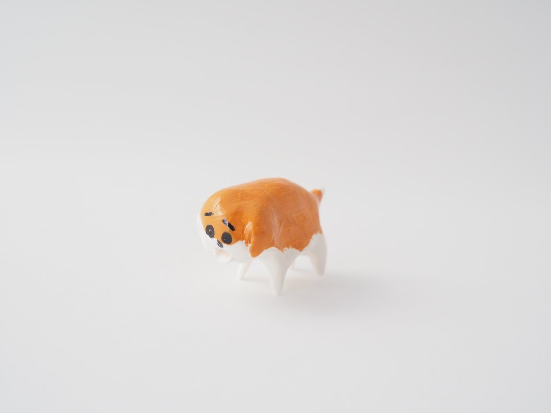 Mini house dog - 摆饰 - 纸 橘色
