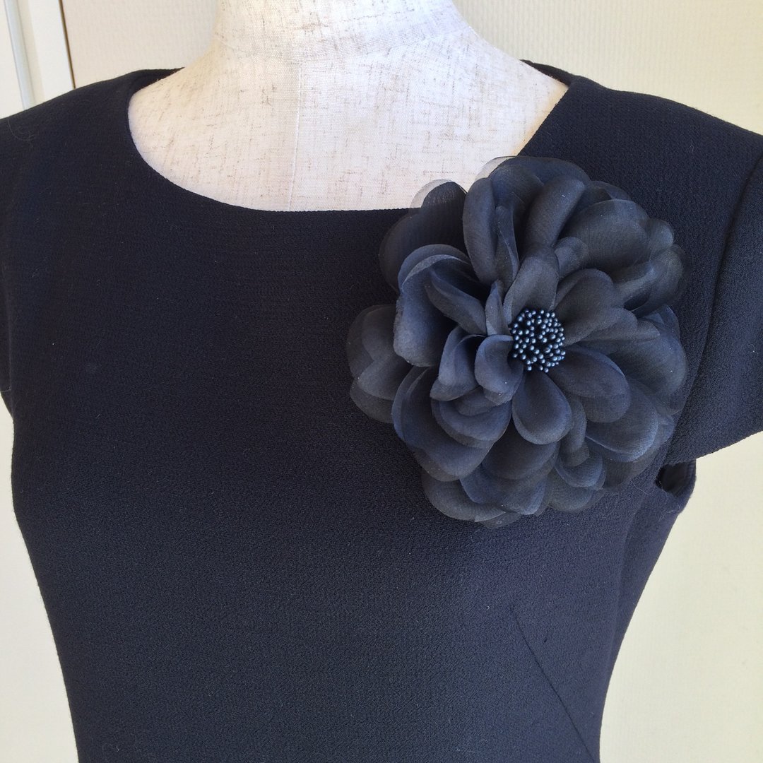 Softly corsage navy Lsize - 胸花/手腕花 - 棉 蓝色