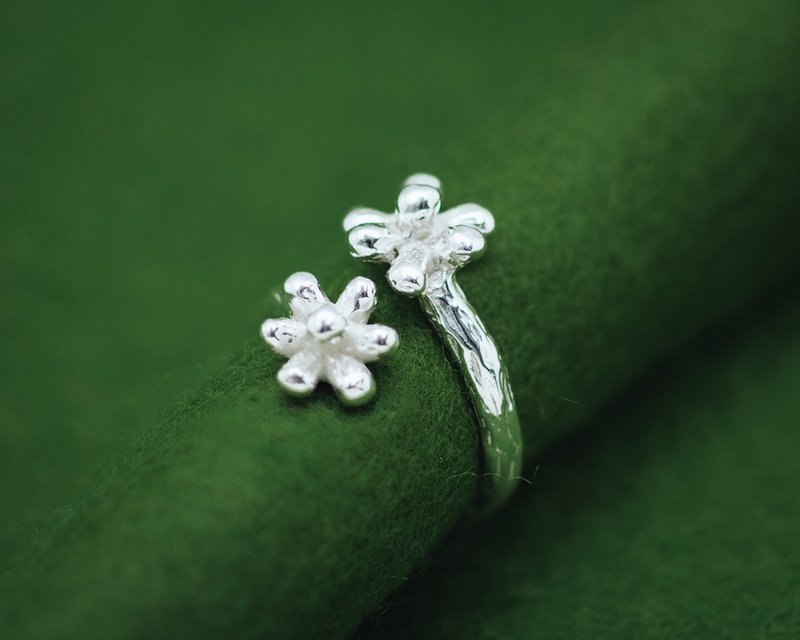 Konpeito 戒指 - 可调式戒指 - 送给她的礼物 - 日本设计 - 戒指 - 银 银色