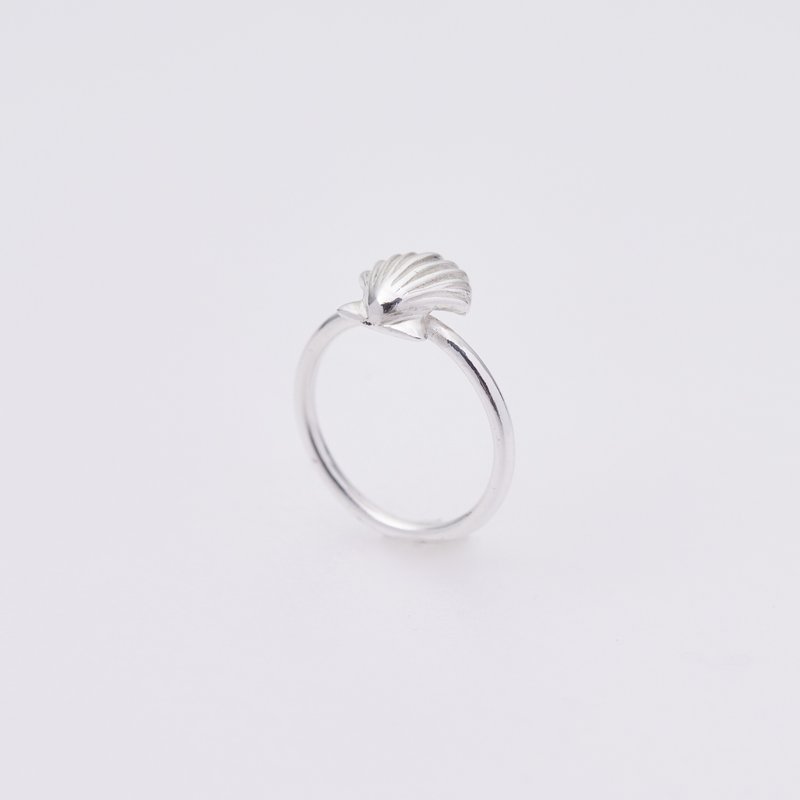 小贝壳线戒 Mini shell wire ring - 戒指 - 纯银 