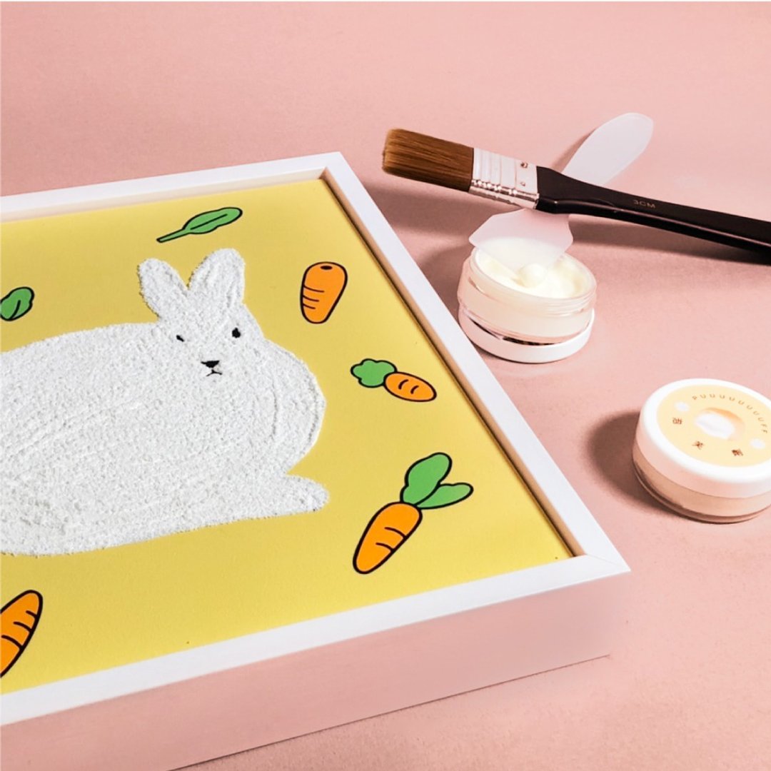 动物伙伴泡芙画 艺术材料包 DIY手作 亲子 情侣 生日 - 插画/绘画/写字 - 其他材质 