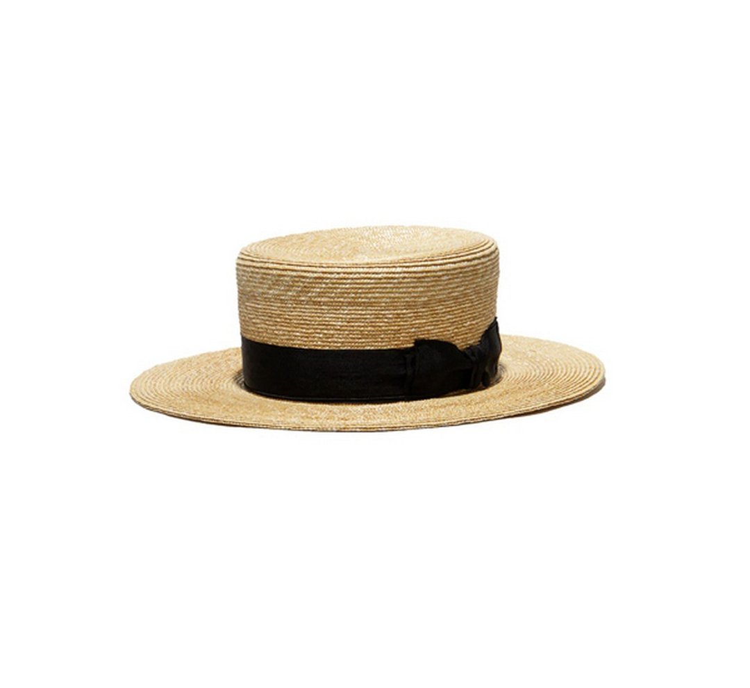 H.W.Dog&Co.Boater Hat麦梗平顶船夫帽 - 帽子 - 其他材质 蓝色