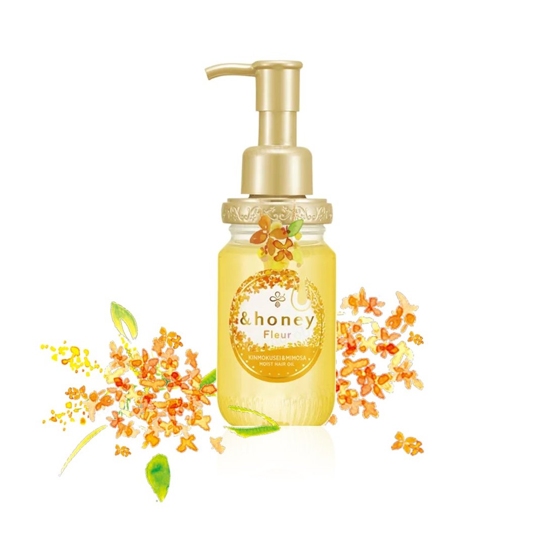 日本 &honey Fleur 蜂蜜轻盈舒愈护发油 免冲洗 - 润发用品 - 其他材质 橘色