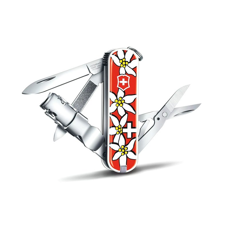 VICTORINOX 瑞士维氏 8用瑞士刀/瑞士国花 0.6463.840 - 露营用品 - 不锈钢 多色