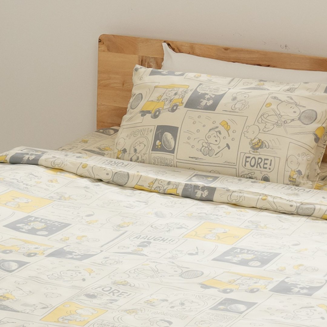 Peanuts史努比100%天丝薄被套 单人-Snoopy正版 Tencel 天丝 寝具 - 寝具 - 其他材质 多色