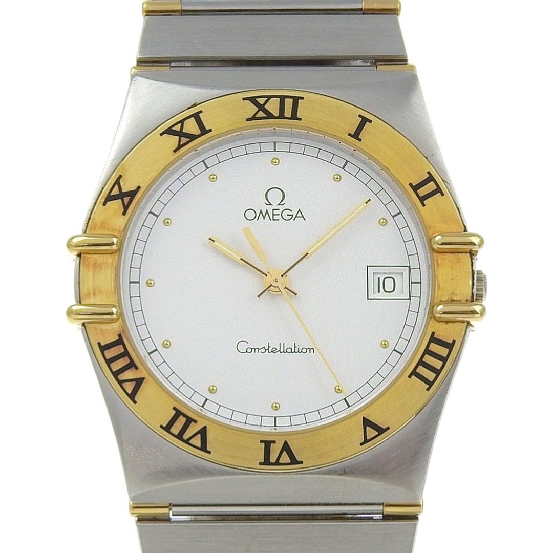 【日本直送】欧米茄 OMEGA Constellation 腕表 日期 不锈钢 石英 类比显示 表盘白色 男女皆宜【二手】 - 女表 - 不锈钢 白色
