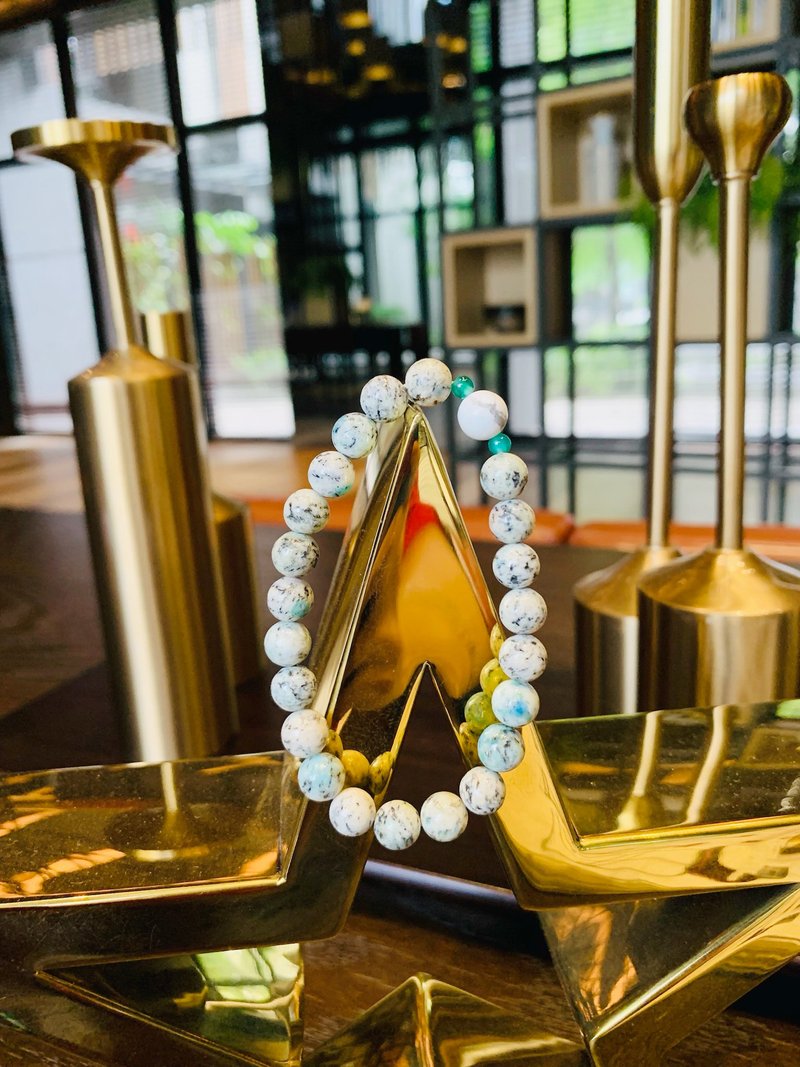 蓦然(手环系列)K2-几何人生 - 手链/手环 - 水晶 白色