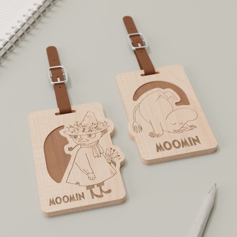 【Pinkoi x Moomin】史力奇 Snufkin / 姆明 Moomin 扩香木卡套 - 证件套/卡套 - 木头 多色