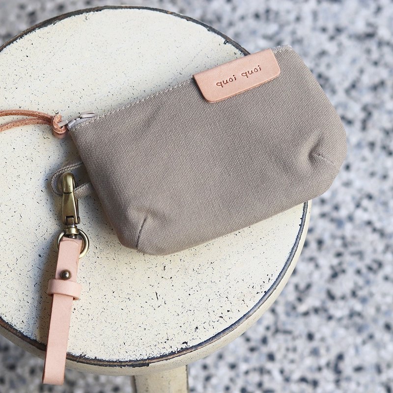 来一杯零钱包 x 皮革质感挂钩 / 福袋组 - 皮夹/钱包 - 棉．麻 