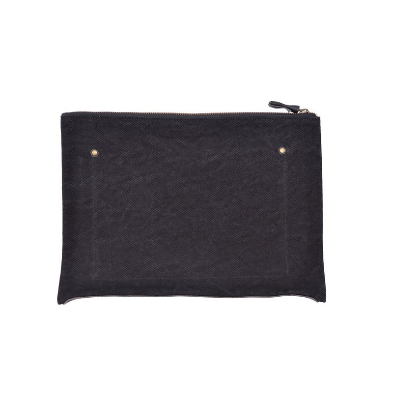 Leather base canvas case Large Black - 其他 - 其他材质 黑色