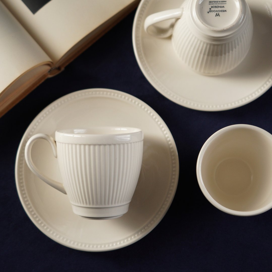 英国名瓷Wedgwood经典Windsor系列茶杯/咖啡杯组/玮致活 - 茶具/茶杯 - 陶 卡其色
