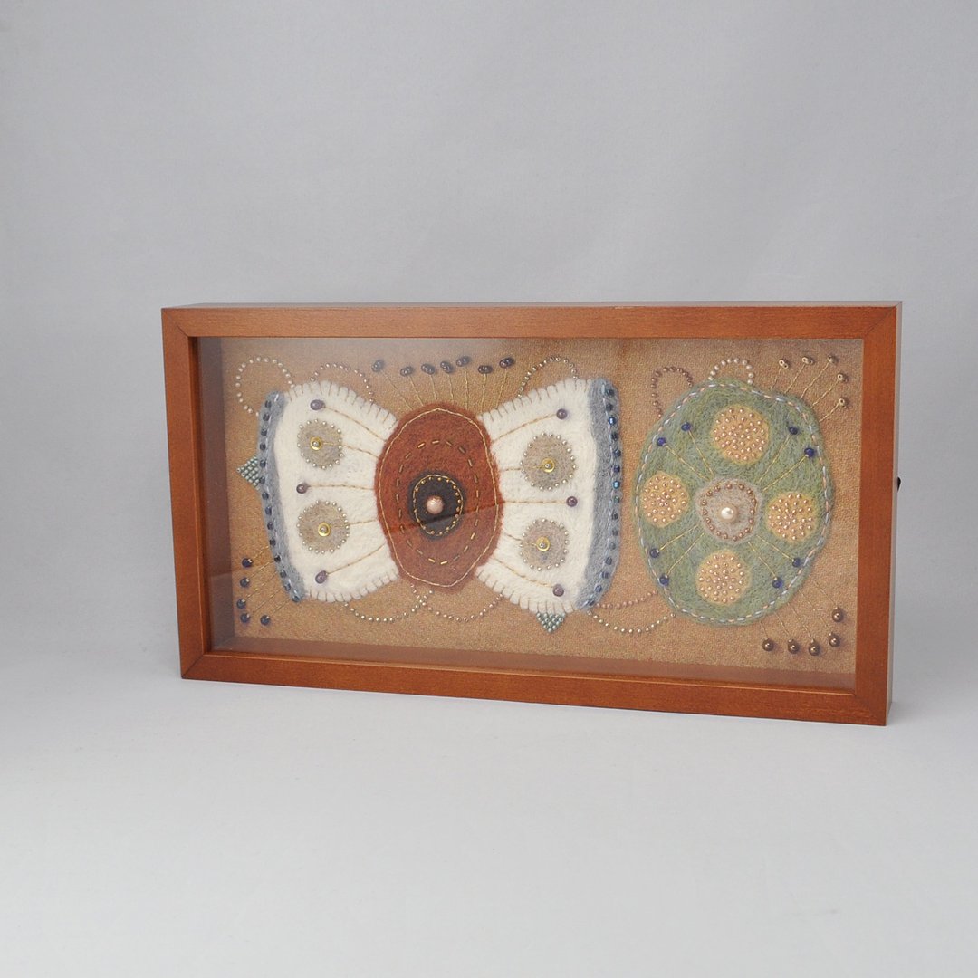 In translation Fabric panel 17 x 32 cm - 墙贴/壁贴 - 羊毛 橘色