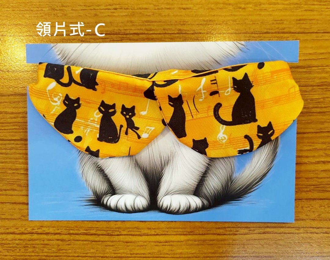 3猫小铺独家设计猫咪图案项圈-领片款C - 项圈/牵绳 - 聚酯纤维 