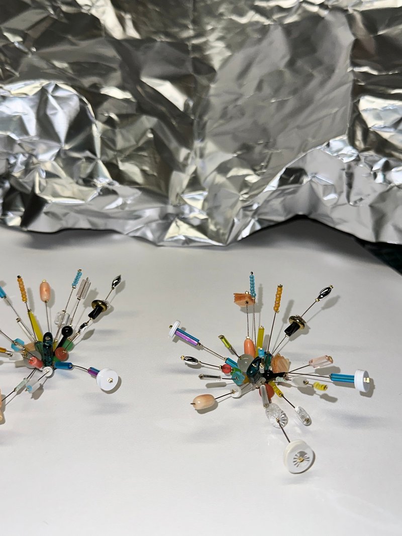 小尺寸 宝石Big Bang耳环 - 耳环/耳夹 - 半宝石 多色