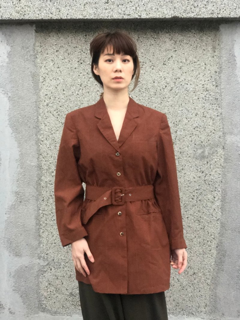 风衣型西装外套 - 女装西装外套/风衣 - 其他材质 