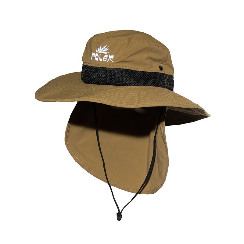 日本限定 POLER 2WAY LONG BRIM SUNGUARD HAT 战术渔夫帽 卡其色 - 帽子 - 其他材质 卡其色