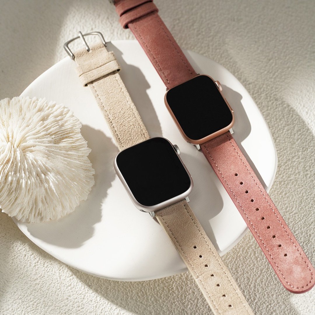 Apple watch - 车线质感麂皮苹果表带 - 表带 - 真皮 