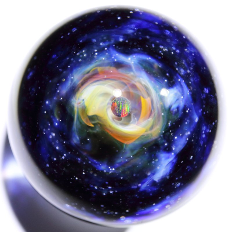 47mm 宇宙玻璃球摆设 no.M185 - 摆饰 - 玻璃 红色