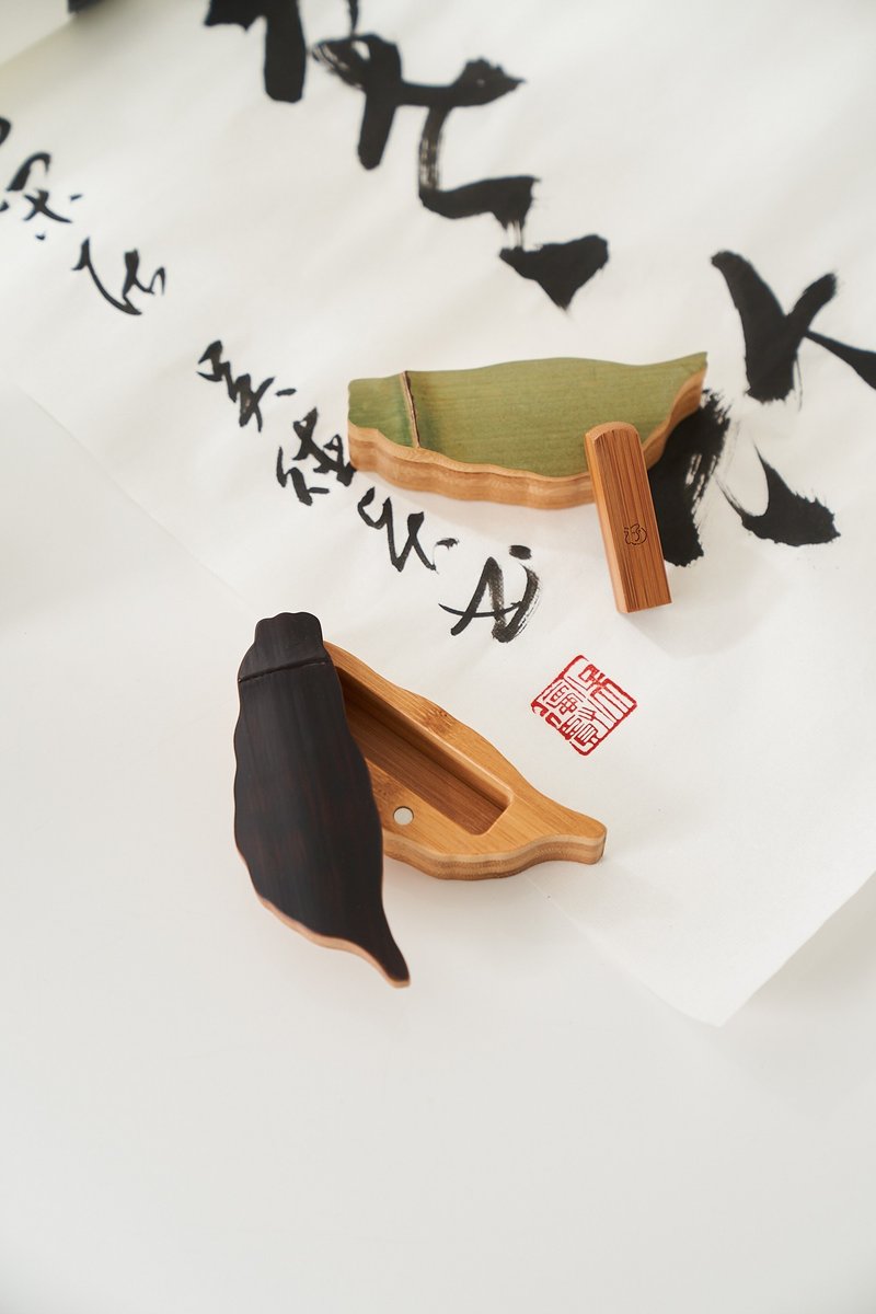 心印台湾 - 印章/印台 - 竹 绿色