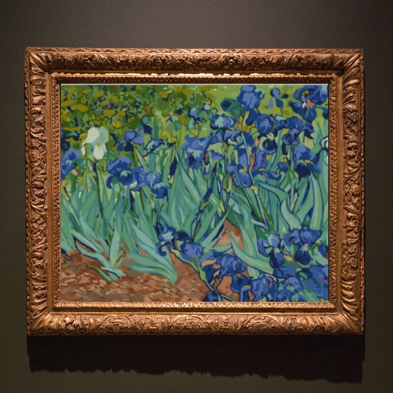 梵谷野生鸢尾花 创意数字油画 【销售排行榜】 - 插画/绘画/写字 - 其他材质 