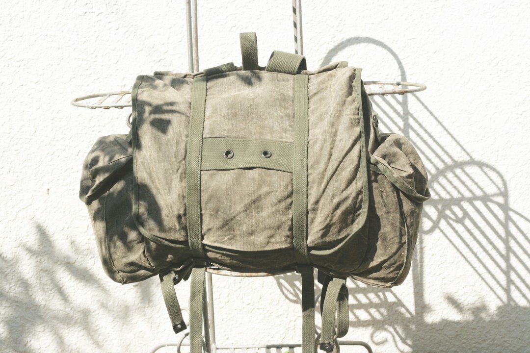 法国_军用后背包 Musette TAP Mle. 55 - 后背包/双肩包 - 棉 