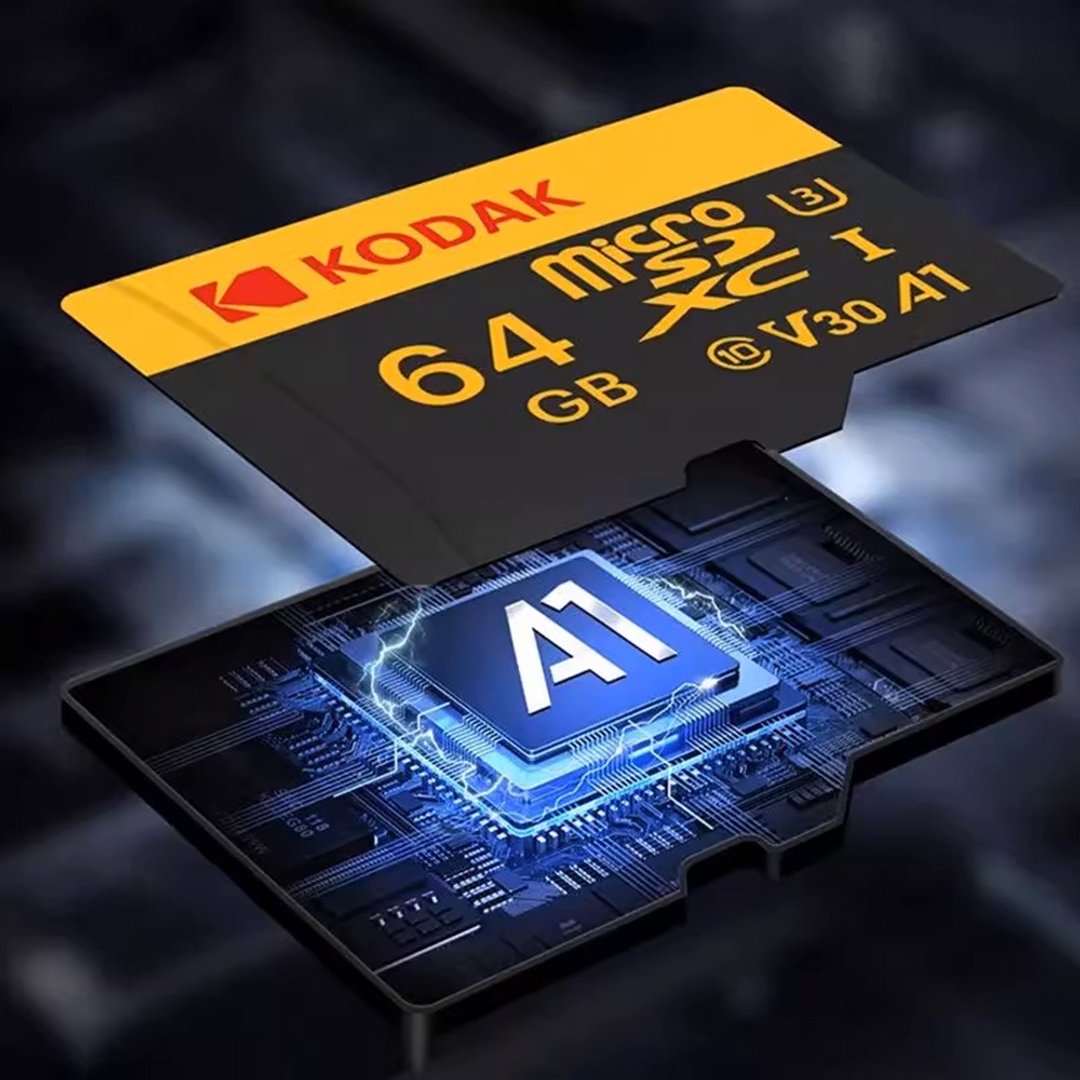 柯达KODAK MicroSD (UHS-I U3/V30/A1)高速记忆卡-黑色 - U盘 - 塑料 黑色