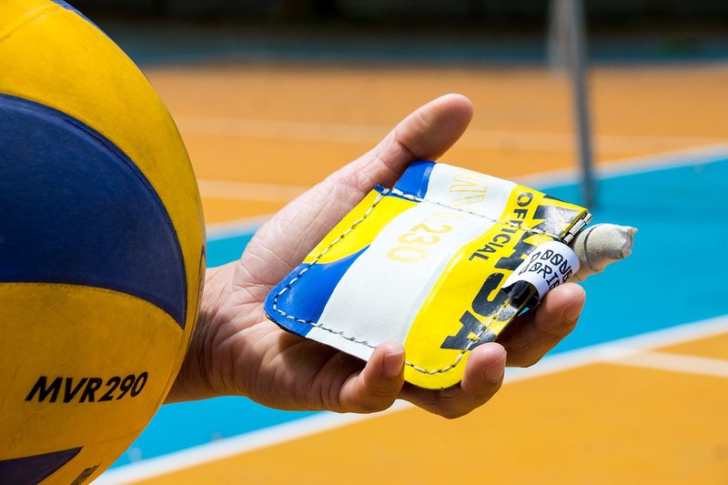 回收排球// Monster block 怪兽拦网零钱包_时间差系列 - 零钱包 - 环保材料 多色