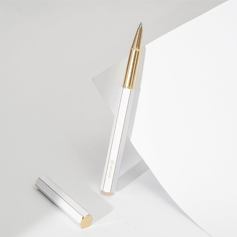 【钢珠笔】经典核心系列 白色 - 钢珠笔 - 铜/黄铜 白色