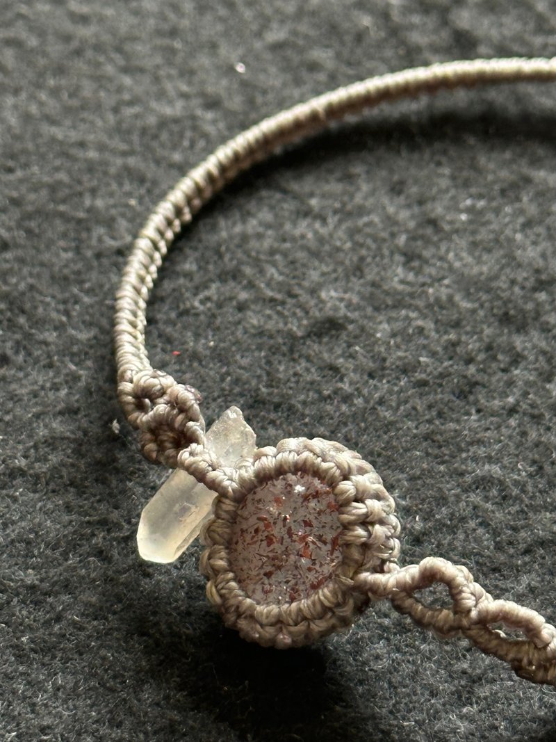 彼岸花蜡线编织手环 - 手链/手环 - 水晶 灰色