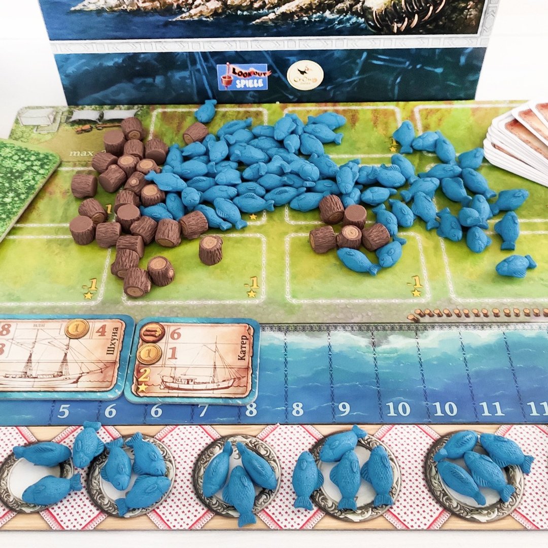 与 Nusfjord 棋盘游戏兼容的豪华资源代币。 - 桌游/玩具 - 其他材质 