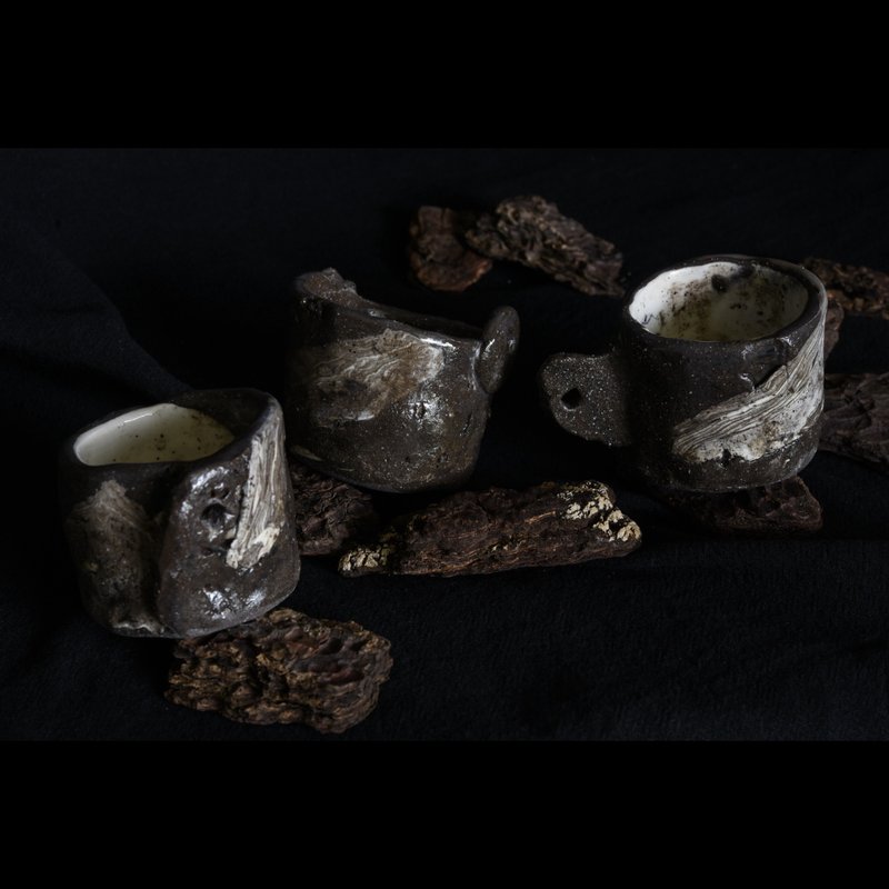 。流纹拼接 咖啡酒展挂孔试饮小杯 - 其他杯子 - 陶 