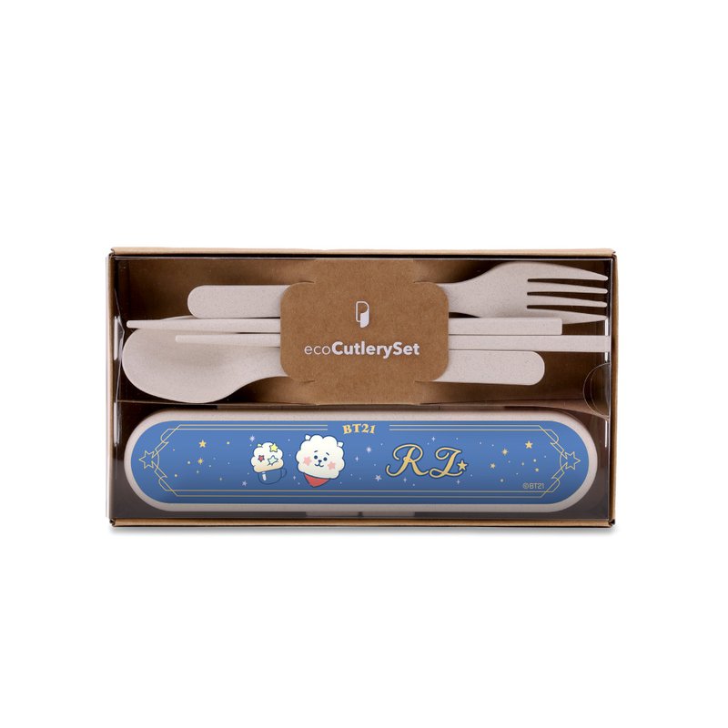 环保餐具套装  BT21 MAGIC RECIPE EDITION - RJ - 餐刀/叉/匙组合 - 其他材质 