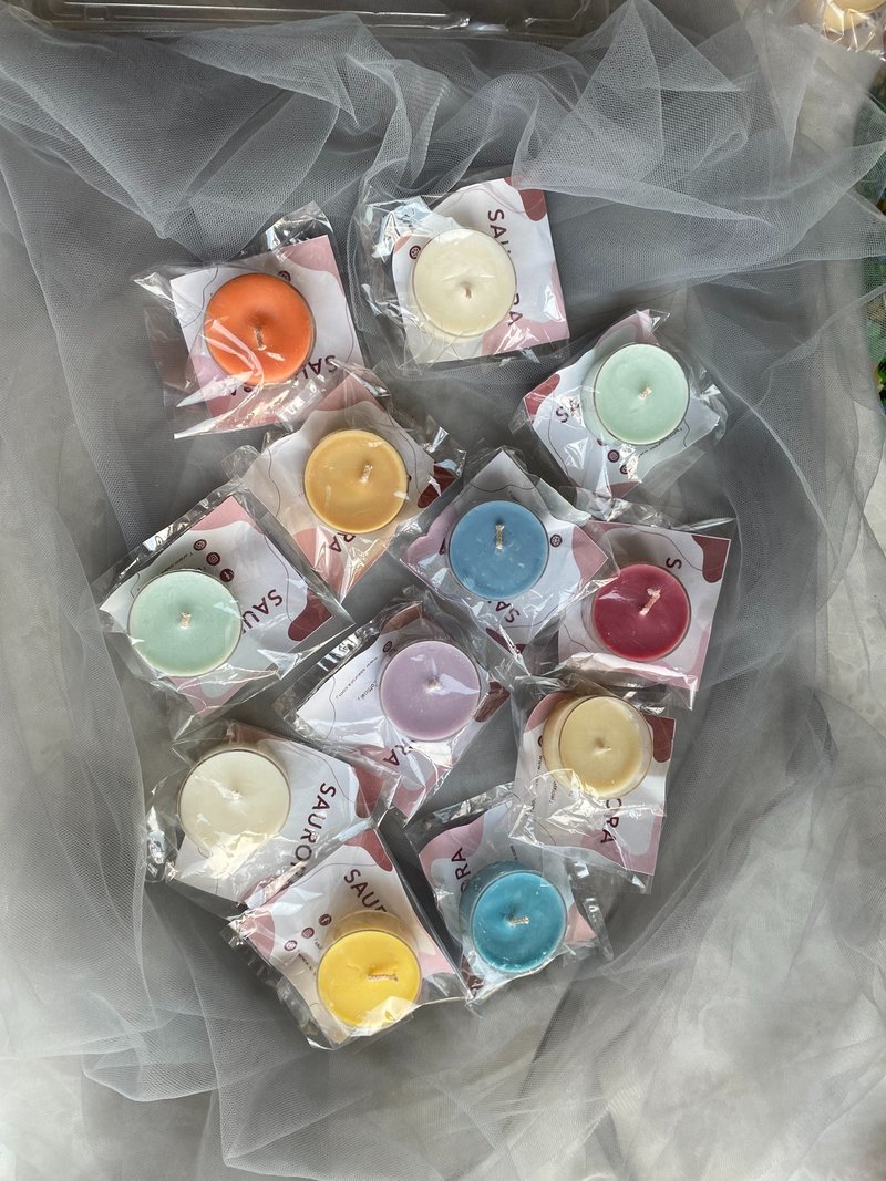 彩色茶蜡烛套装 - 蜡烛/烛台 - 蜡 多色