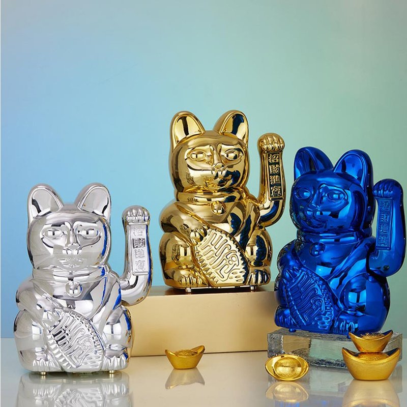 LA BOITE 特大号幸运缤纷自动招手招财猫-共3色 - 摆饰 - 塑料 多色