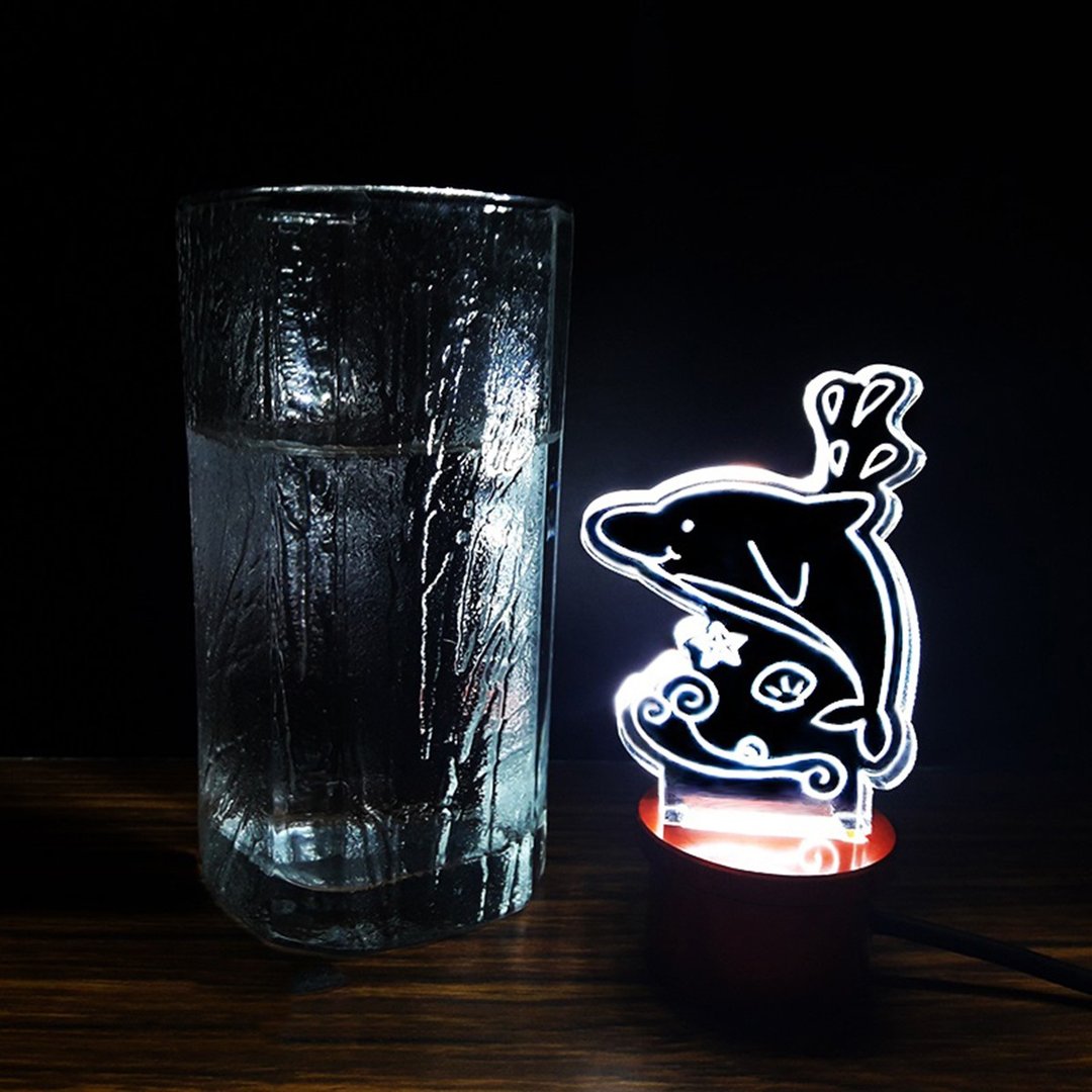 儿童专属 - 海豚夜灯 - 灯具/灯饰 - 压克力 透明