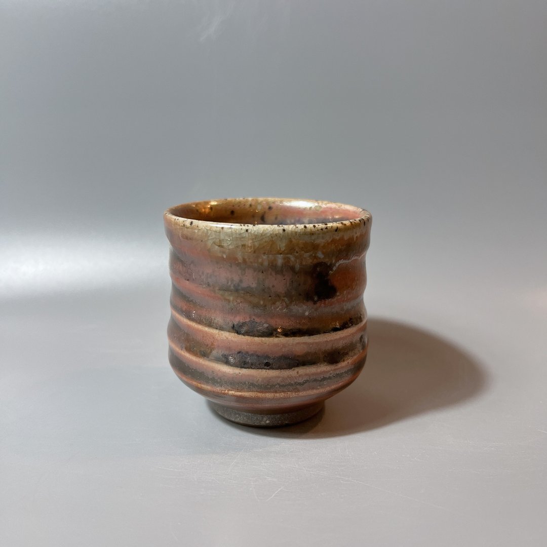 柴烧志野主人杯 / 螺旋纹系列 / 小平凡手作 - 茶具/茶杯 - 陶 