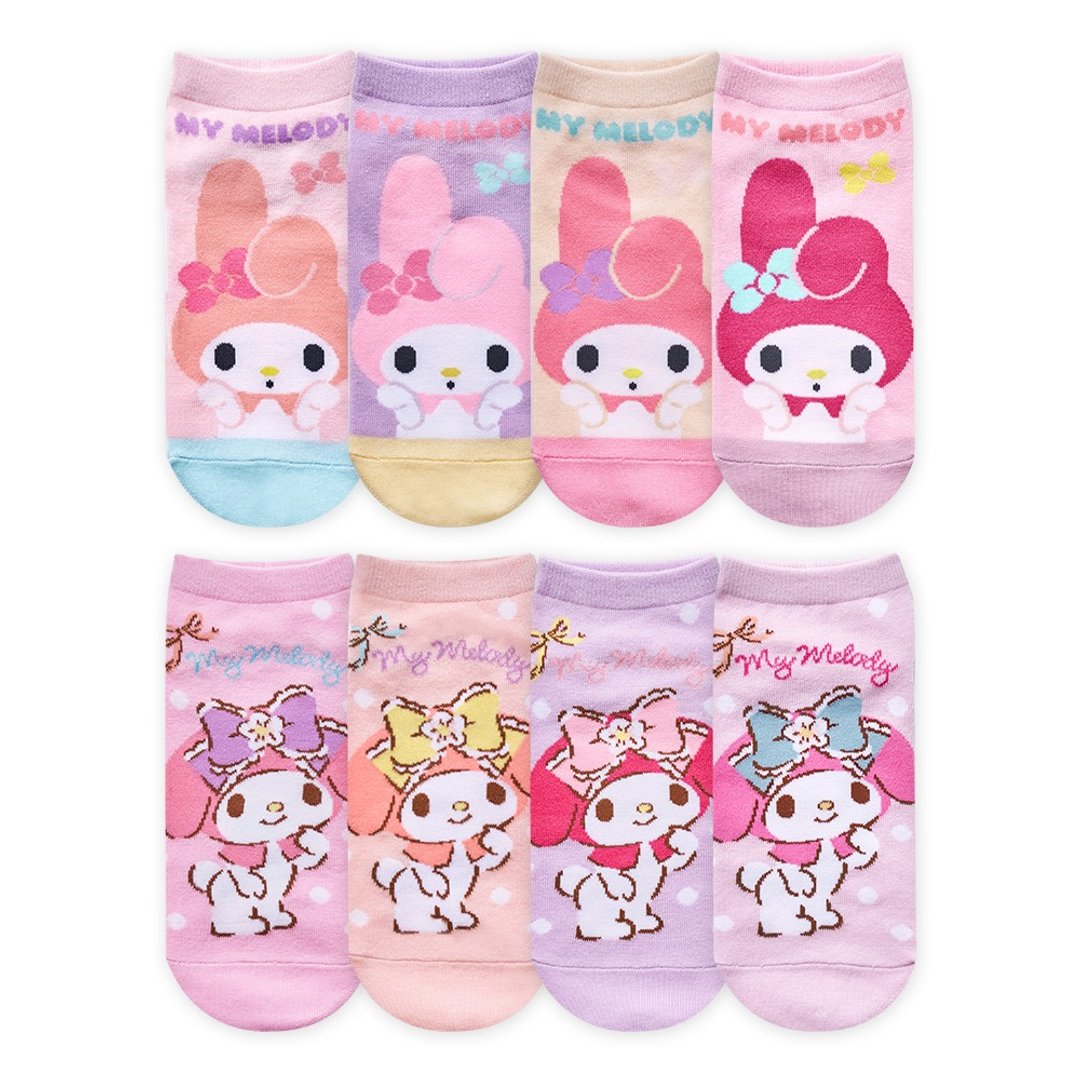【ONEDER旺达】三丽鸥美乐蒂直版袜 My Melody 台湾制童袜 亲子袜 - 袜子 - 其他材质 