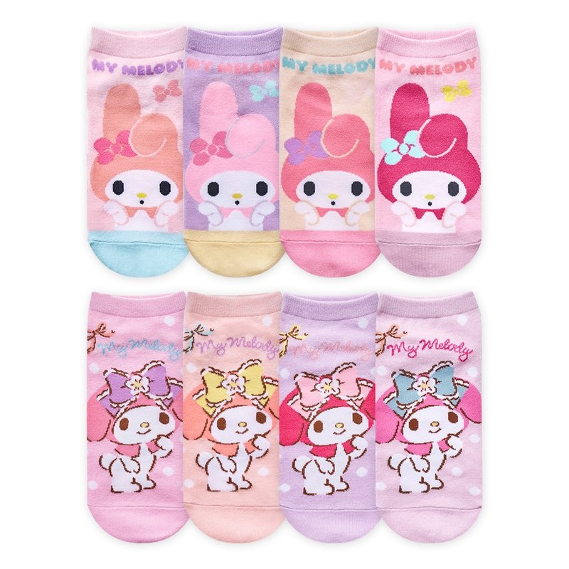 【ONEDER旺达】三丽鸥美乐蒂直版袜 My Melody 台湾制童袜 亲子袜 - 袜子 - 其他材质 