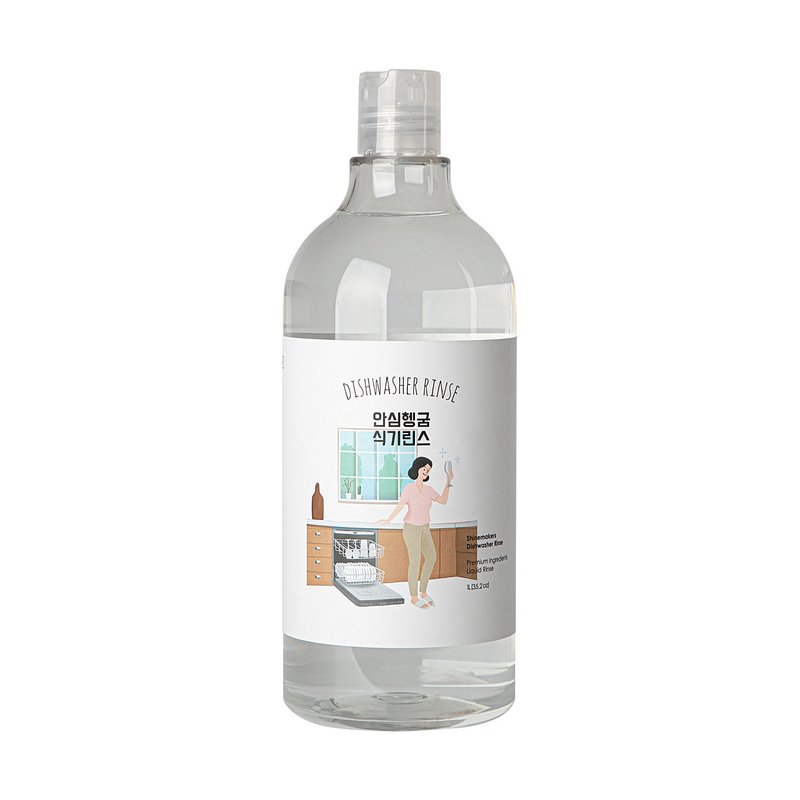 韩国 SHINE MAKERS 洗碗机专用光洁剂 - 碗盘清洁 - 塑料 白色