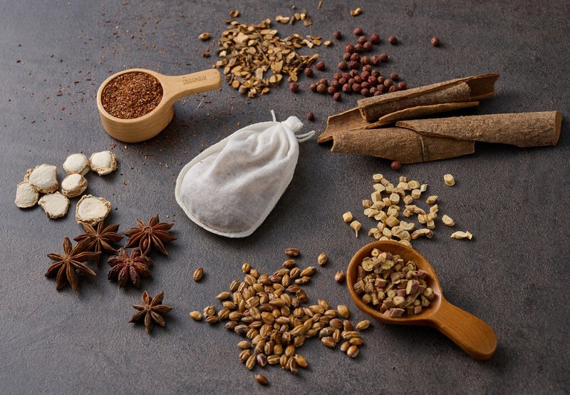 汉方药膳包 | 国宝茶茶叶蛋卤包 | 无咖啡因 不一样的茶叶蛋 卤蛋 - 料理包 - 新鲜食材 咖啡色