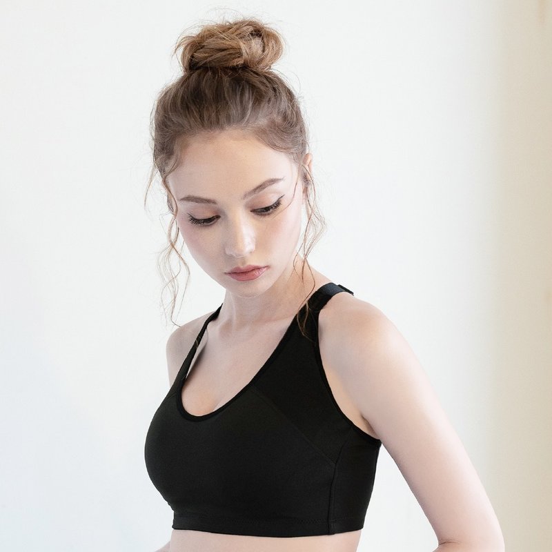 可兰霓Clany 包覆透气无钢圈内衣运动内衣 B-D罩杯  黑  6983-63 - 女士内衣裤 - 聚酯纤维 黑色