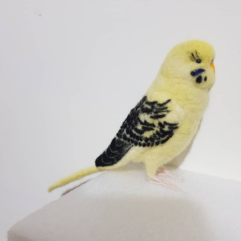 虎皮鹦鹉玩偶 - 玩偶/公仔 - 羊毛 