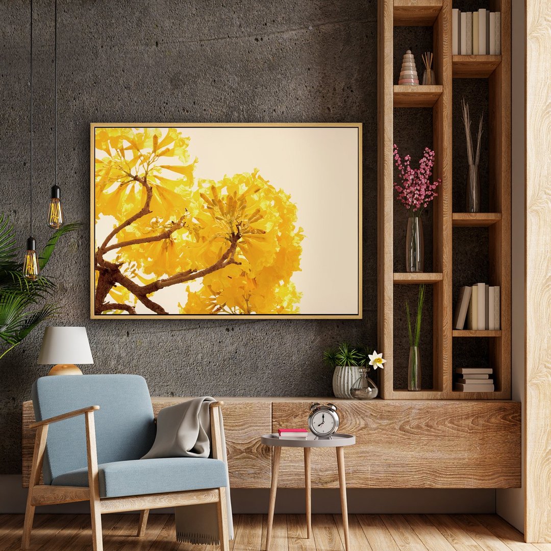 金黄盛宴II - 黄金风铃木摄影挂画/植物装饰画/角落摆设布置/挂画 - 海报/装饰画/版画 - 棉 多色