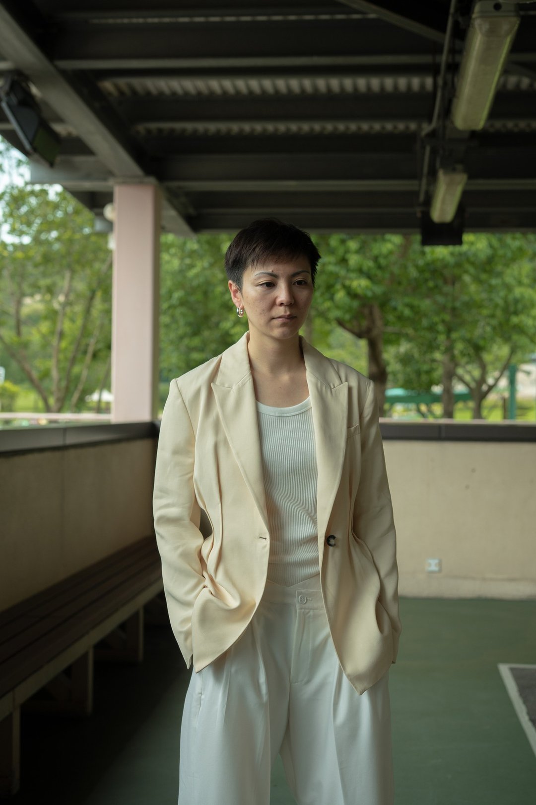 Magot 阔肩修身西装褛 - 女装西装外套/风衣 - 聚酯纤维 
