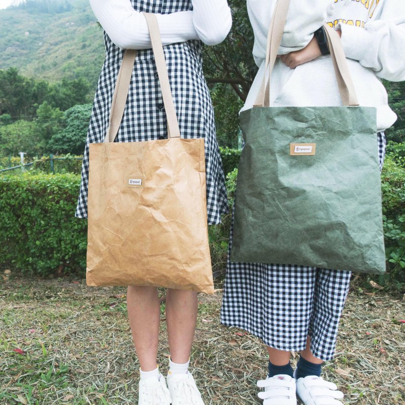 防水纸质感托特包 Tyvek Tote Bag - 手提包/手提袋 - 纸 