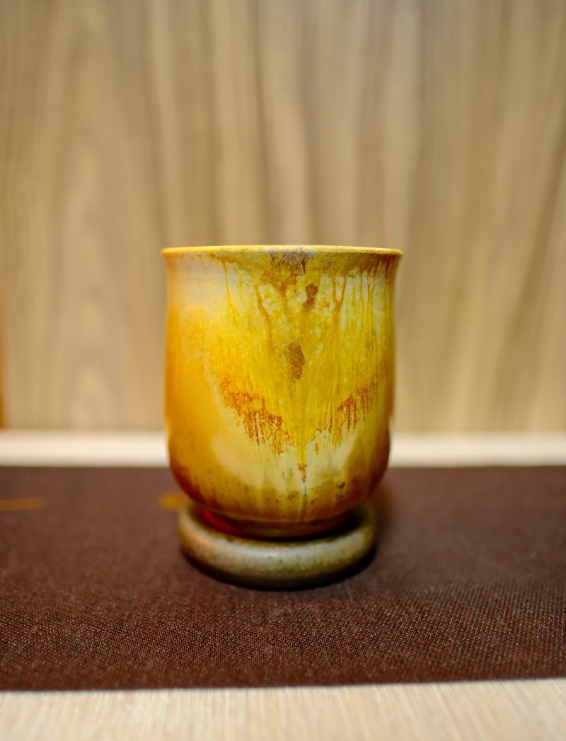 柴烧马克杯-落灰铁红马克杯 - 陶艺 - 陶 