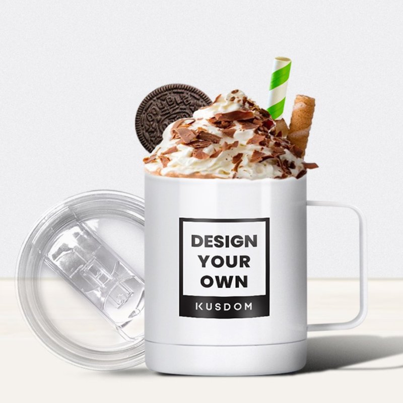 【定制化礼物】不锈钢保温马克杯(300ml) │茶/礼物/饮料杯/咖啡 - 其他杯子 - 其他金属 白色