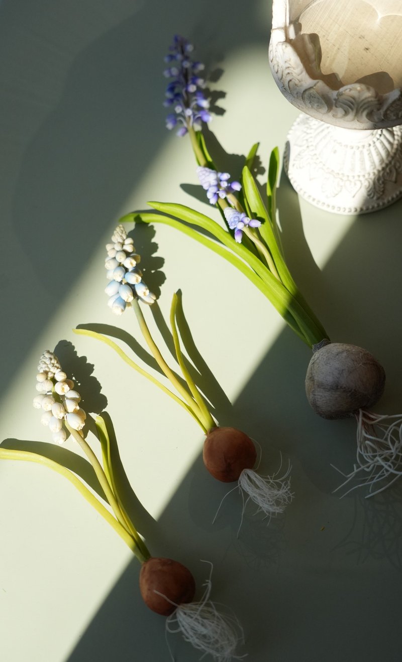 黏土花艺 手捏葡萄风信子专业课程 - 植栽 - 其他材质 